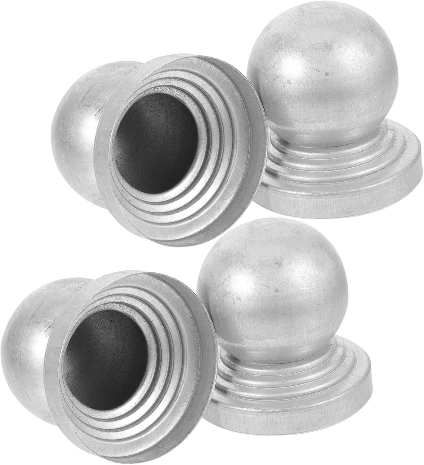 ARTIBETTER 16pcs Metal Fence Post Caps -Shaped Caps for and Decoration Fits Posts Easy to Install for Garden Use