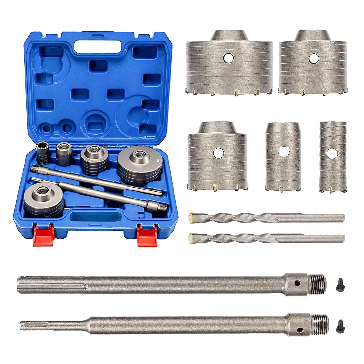 Kit de brocas para agujeros en concreto XDOVET 9 piezas