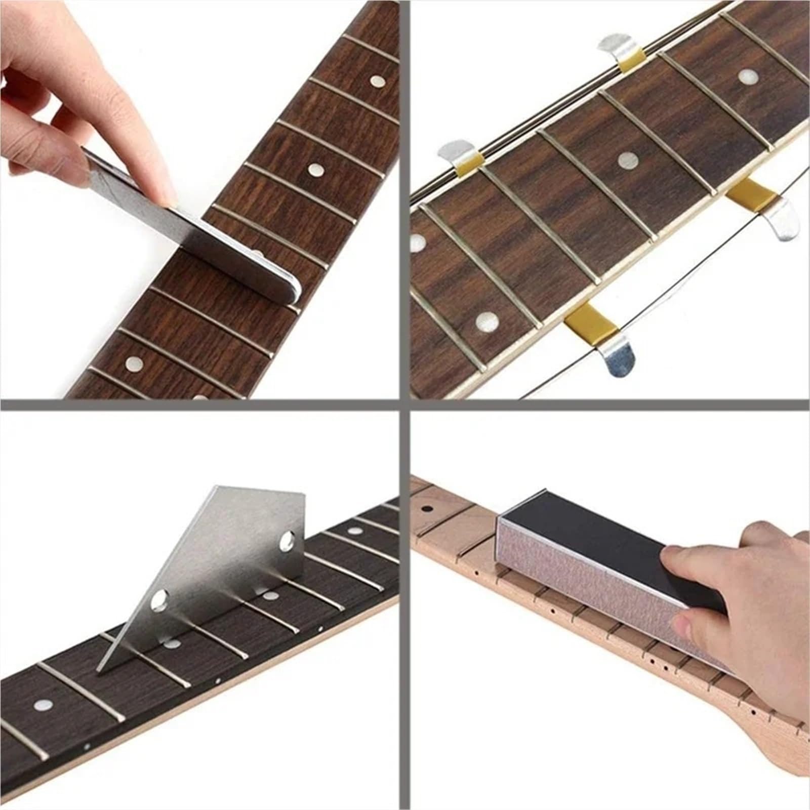 Narzędzia do gitar Zestaw Narzędzi Do Gitary Narzędzia Pielęgnacji Podstrunnicy Poziomowania I Szlifowania