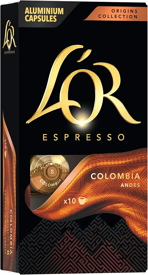 L'OR Café L'Or Cápsula Colômbia - 10 Unidades - 52 Gramas