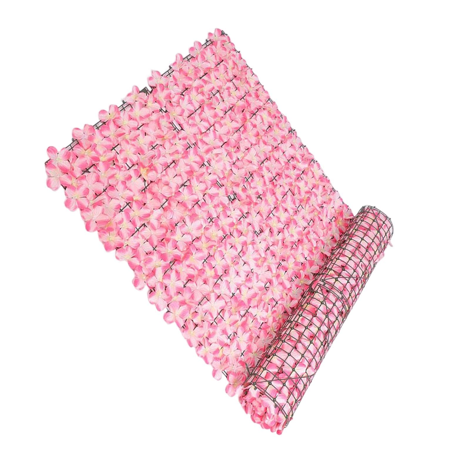 CLUB BOLLYWOOD® Artificial Flower Privacy Fence DIY Backdrop for Yard Balcony Pink| Yard, Garden & Outdoor Living | Garden Fencing | Privacy Screens, Windscreens|1 Artificial Flower Privacy Fence-image-18