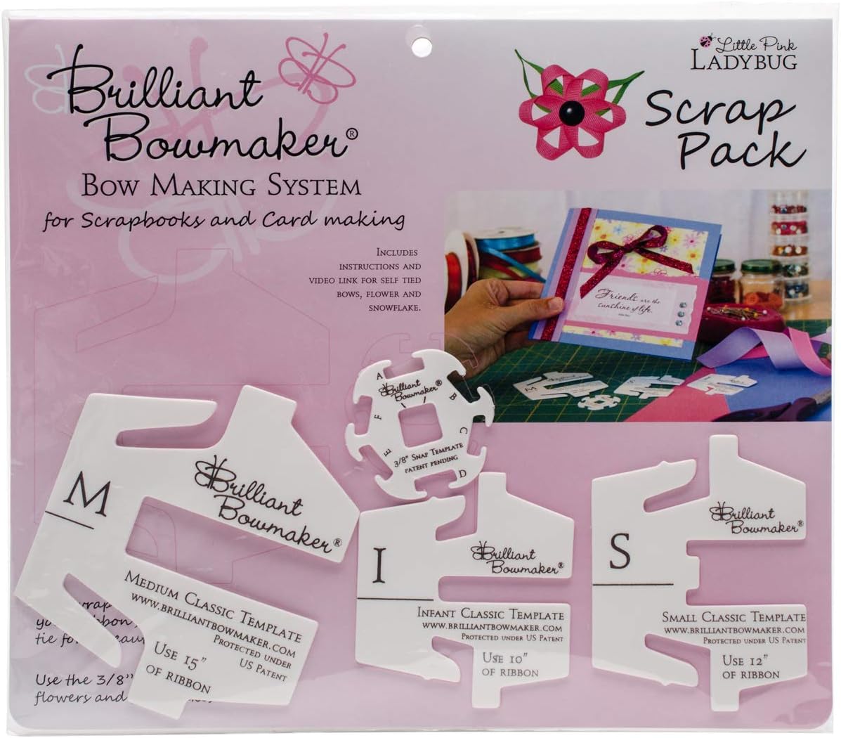 Little Pink Ladybug Kit Brilliant Bowmaker Scrap Pack