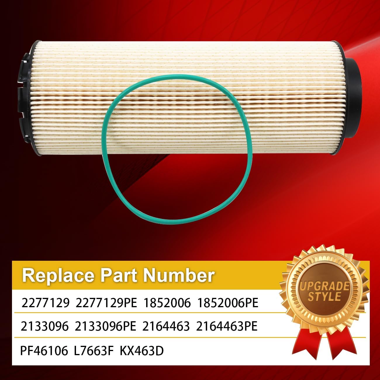 2277129 Fuel Water Separator Filter 1922496PE Oil Filter 1948921 Oil Filter 1982821 Engine Oil Drain Plug Compatible with MX11 MX13 EPA13 Engine Peterbilt DAF Kenworth Trucks