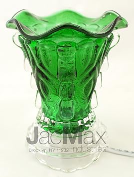 Expressive Scent Electric Burner for Oil and Wax Melts - Fragrance Oil Lamp Green EB03