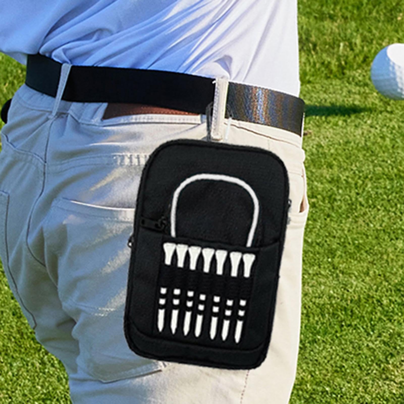 Sacca Da Golf - Porta Pallina Da Golf Per Borsa | Custodia Per Palline Da Golf Organizzatore Per Tee Da Golf Borsa Per Palline Da Golf Con Supporto Frontale Per Tee Per Tee Da Golf Per Uomo Donna