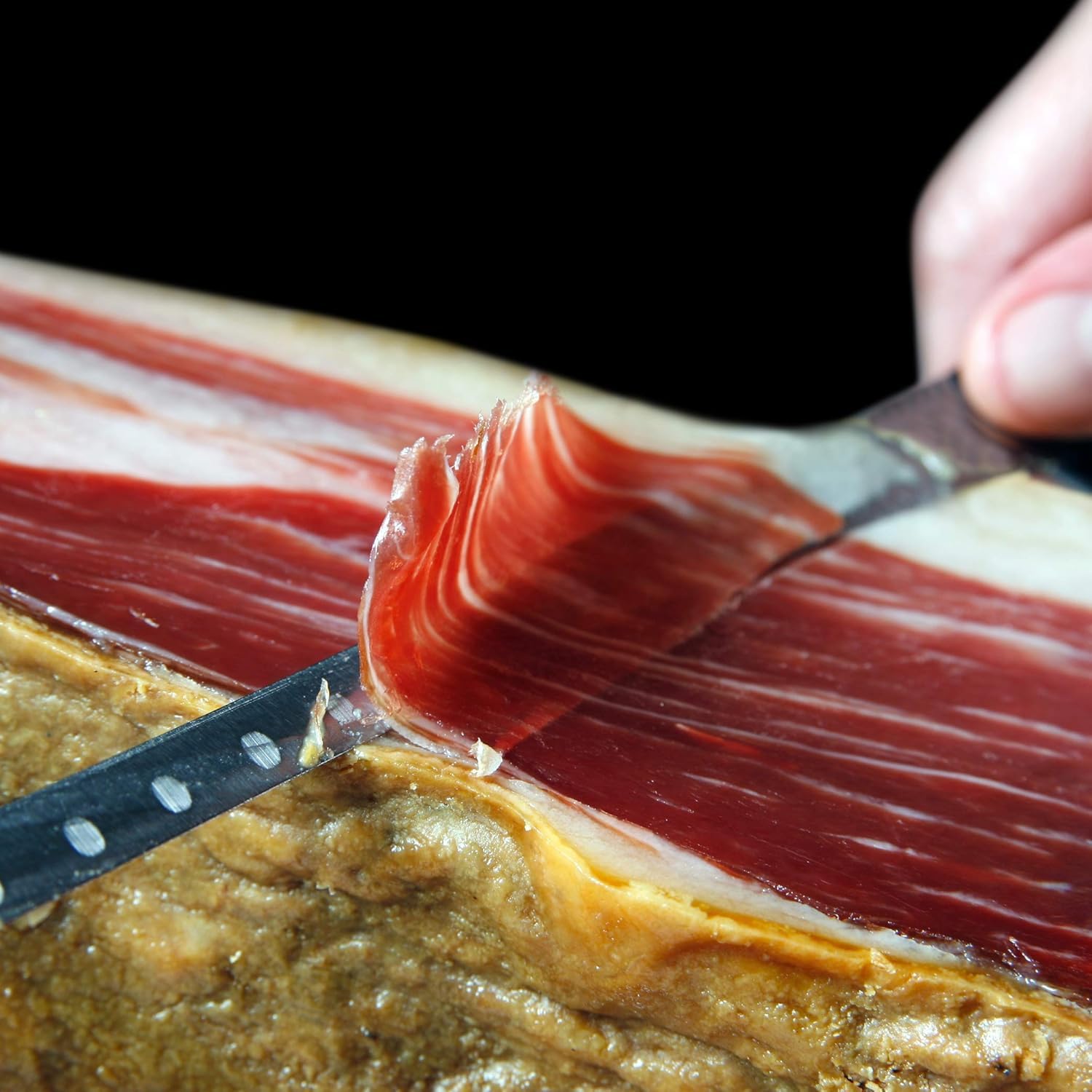 Jamón Serrano duroc Gran Reserva (entre 7 y 8 kilos) jamón con 18 meses o mas de curación, jamón con pata raza duroc