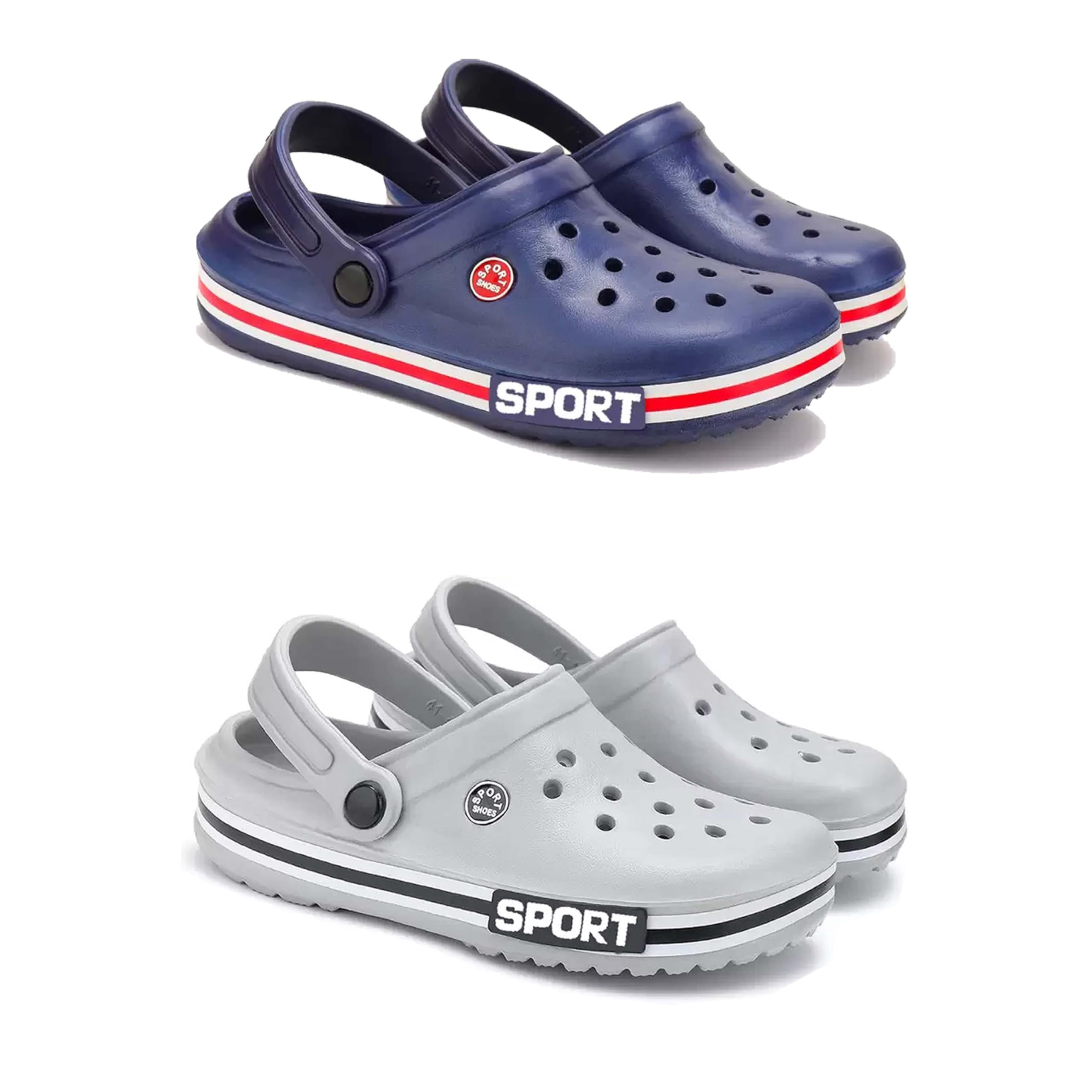 Men's Sandals Clogs| Lightweight Wear| Stylish & Easy to Wear For Men's PCV-SAN-(2-COMBO)-3015-3016