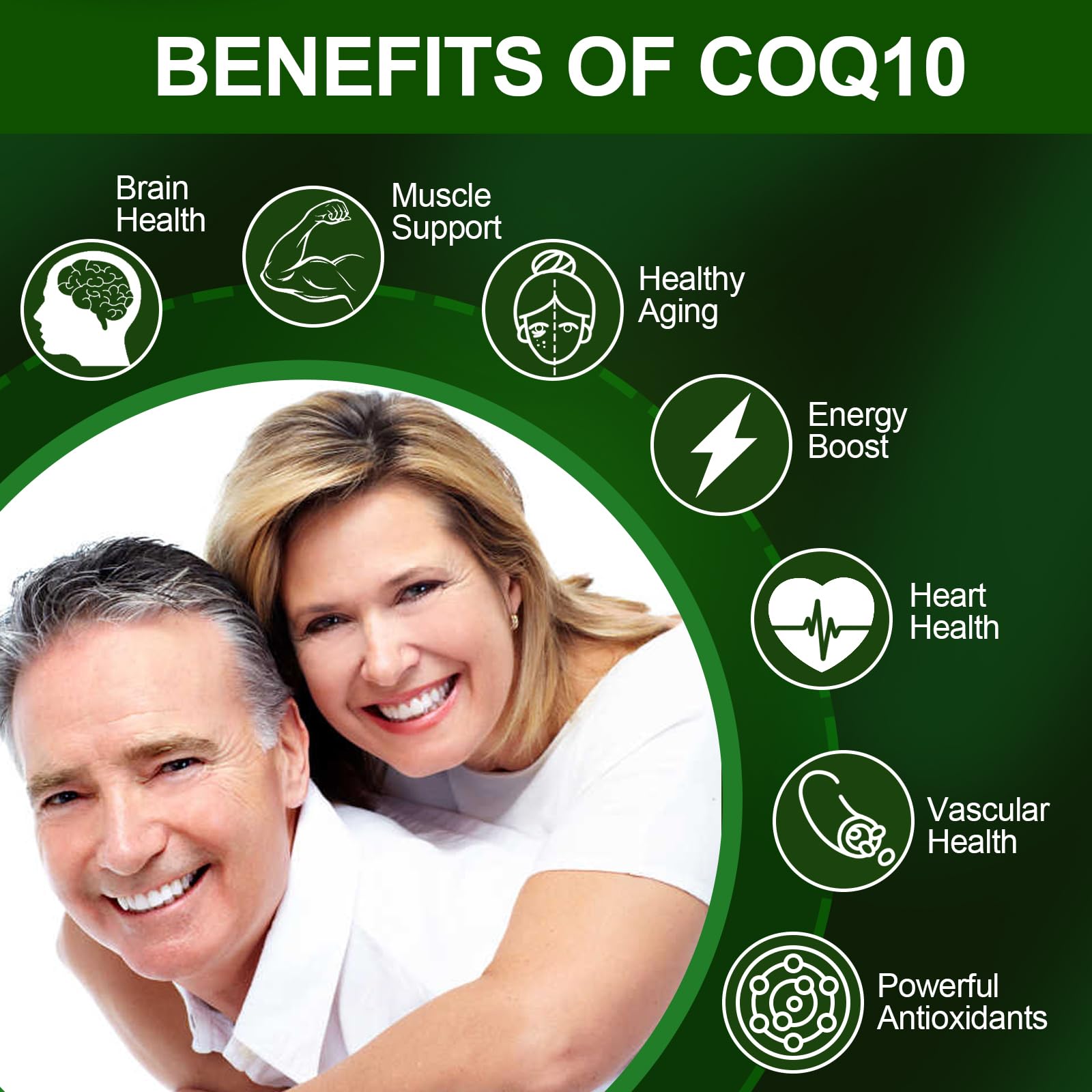 JulyDeer CoQ10 200mg with Vitamin E 20mg Coenzyme Q10 Supplement 60 Caps — Amazon image 3