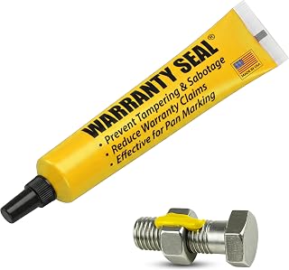 Yellow Torque Seal - Tamper Proof Cross Check Repair & Maintenance Warranty Torque Marker - 1.8 Oz Squeeze Tube Indicator for Bolts & Fasteners - Made in USA