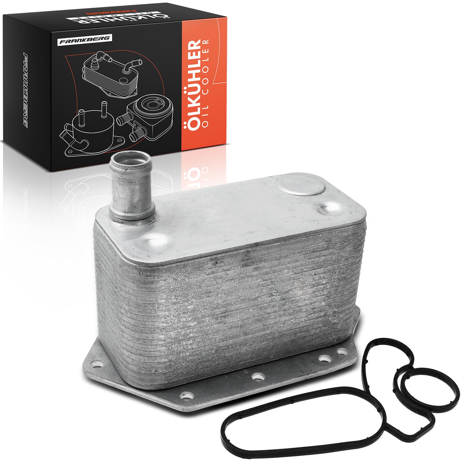 Frankberg Oil Cooler Engine for E46 330 E90 E93 E92 E91 325 330 E60 E61 525 530 E63 E64 635 E65 E66 E67 730 X3 E83 X5 E53 E70 X6 E71 2002-2013
