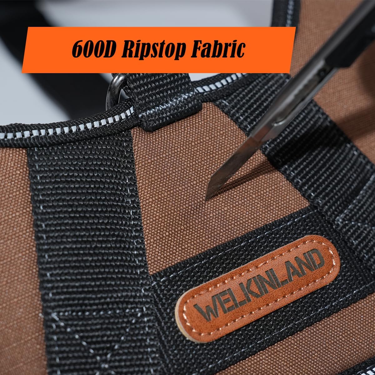 WELKINLAND Heavy Duty Tool Belt Suspender, Comfy Padded Tool Belt Suspender, Fully-Adjustable Tool Bag Suspenders, RipStop Suspenders For Tool Belt, Tool Belt Suspenders For Men/Carpenter - Image 7