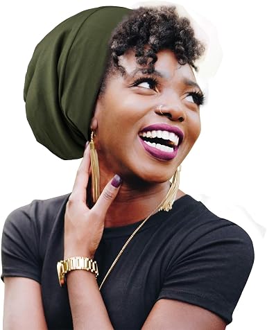 Dreadlock Cap Silk Satin Lined Large 