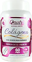 Colágeno Verisol 60 Cápsulas Acido Hialurônico Biotina Zinco Vitaminas Minerais Suplemento Qnutri