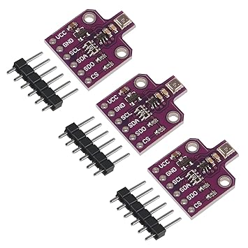 ACEIRMC BME680 Digital Temperature Humidity Pressure Sensor Breakout Board compatible for Arduino Raspberry Pi ESP8266 3~5VDC BME680 (3pcs)