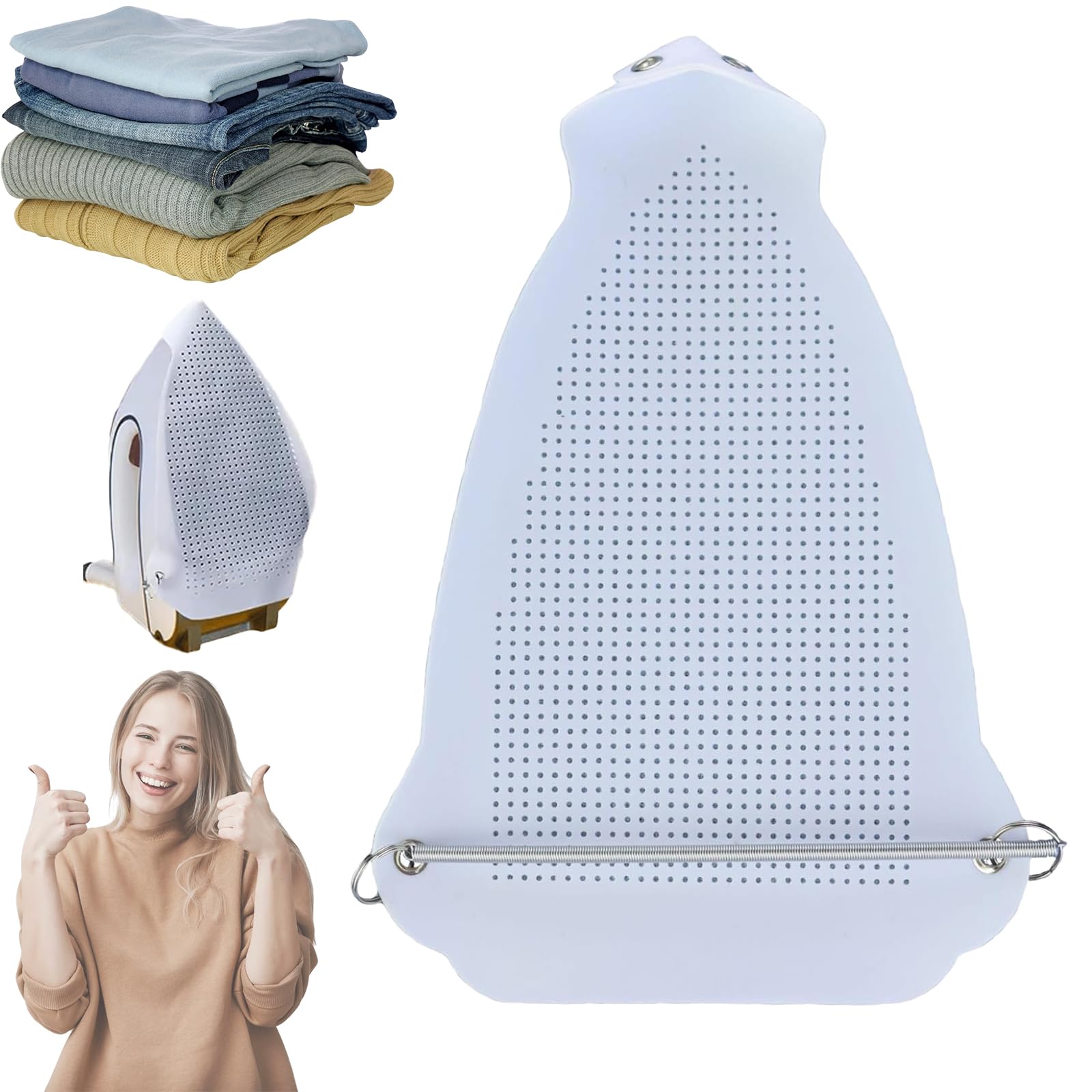 Funda protectora universal para plancha de vapor, almohadilla protectora para suela de plancha de vapor, protección de tela, malla anti-quemaduras.
