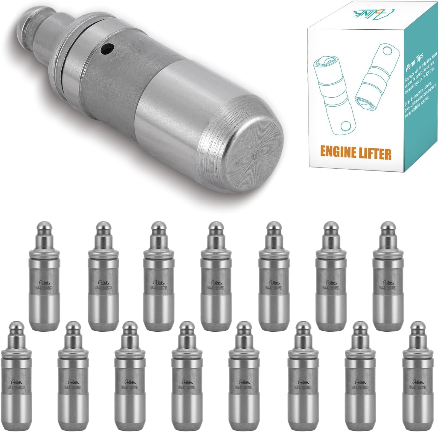 (OEM Parts) 16PCS MA-4216893733 Hydraulic Lifter For 1989-2006 Dodge colt, Eagle summit, Hyundai elantra sonata santa fe,kia optima, Mitsubishi eclipse galant lancer mirage 1.6/1.8/2.0/2.4L L4