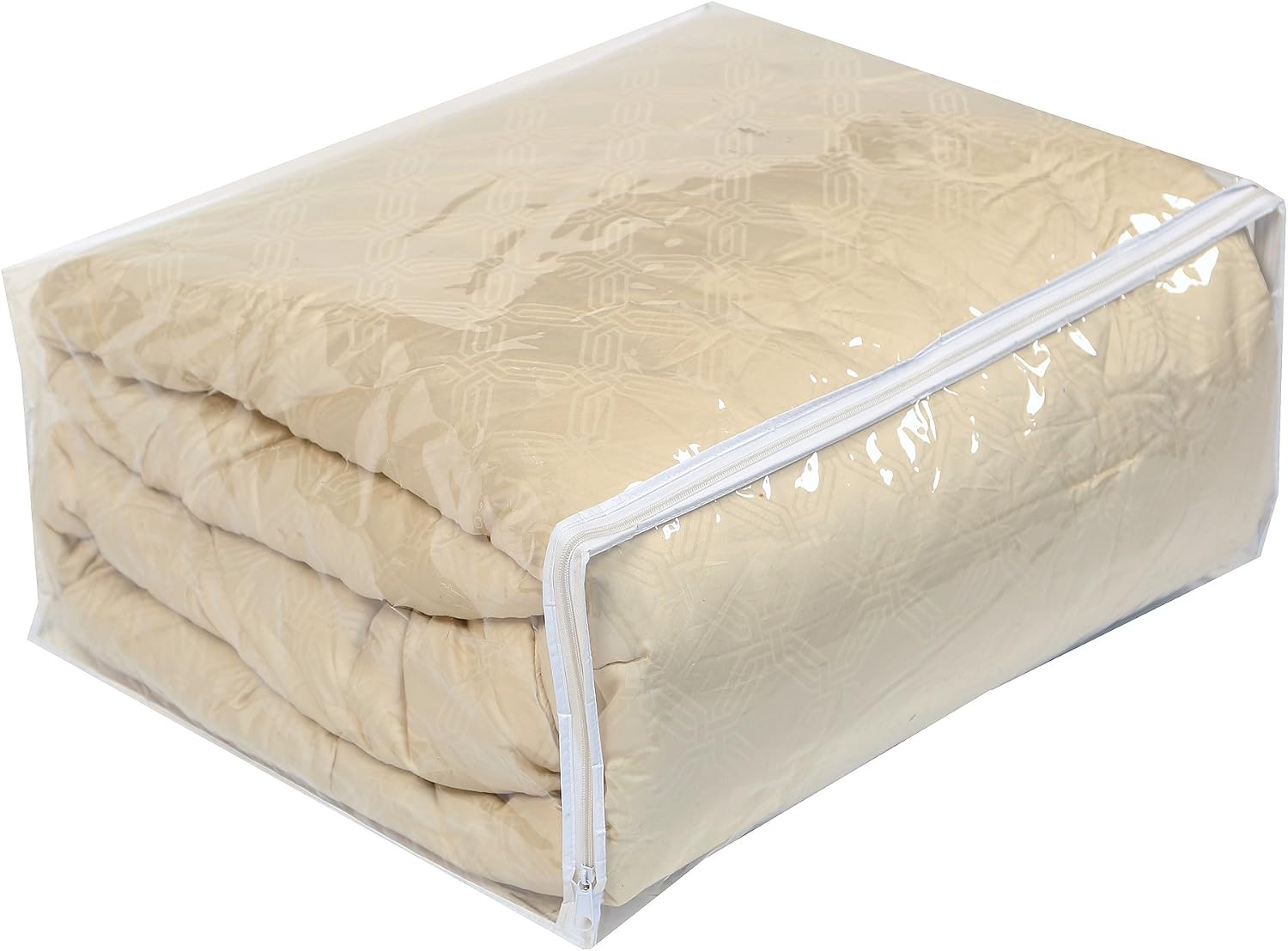 Richards Homewares - Jumbo Clothes Heavy Duty Vinyl Storage Bag - 25" x 21" x 11" - Clear