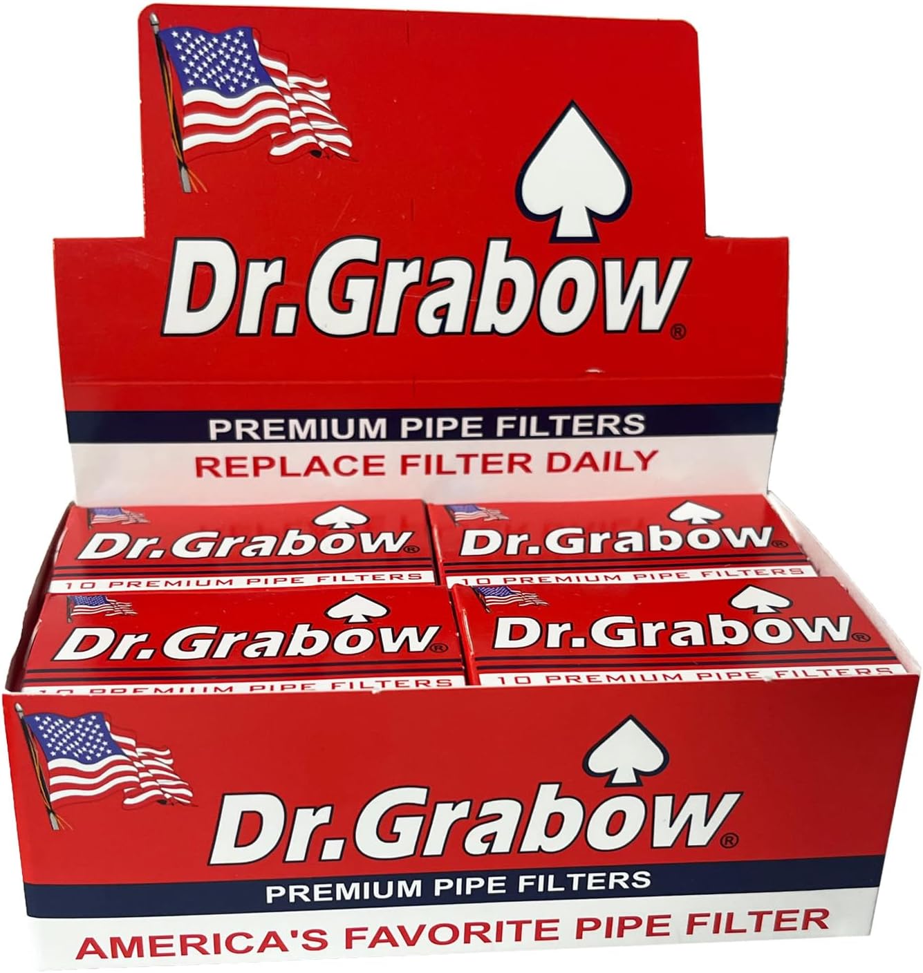 Dr. Grabow Pipe Filters - 12 Boxes of 10 Filters