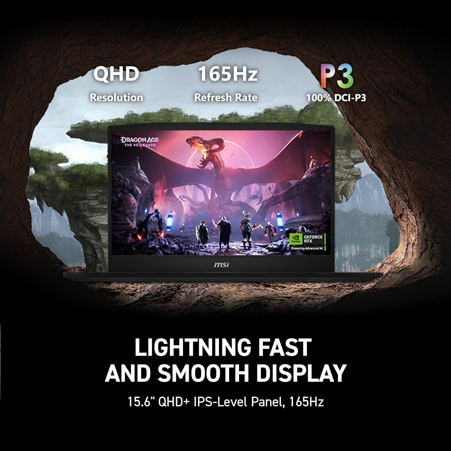 MSI Katana 15HX Gaming Laptop, NVIDIA GeForce RTX 5070 8GB GDDR7 GPU, 14a generazione Intel i7-14650HX, 15.6" 165Hz 2.5K QHD, 64GB DDR5 RAM, 2TB SSD, RGB KB, Copilot AI, Win 11 Pro, W/Accessories