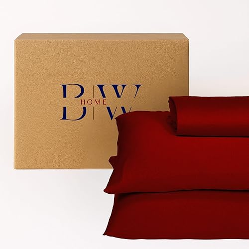 Miniatura 9 de Briarwood Home - Juego de sábanas en tejido de jersey, 4 piezas de 100% algodón, juego de cama de lujo transpirable, sábana bajera alta y de ajuste