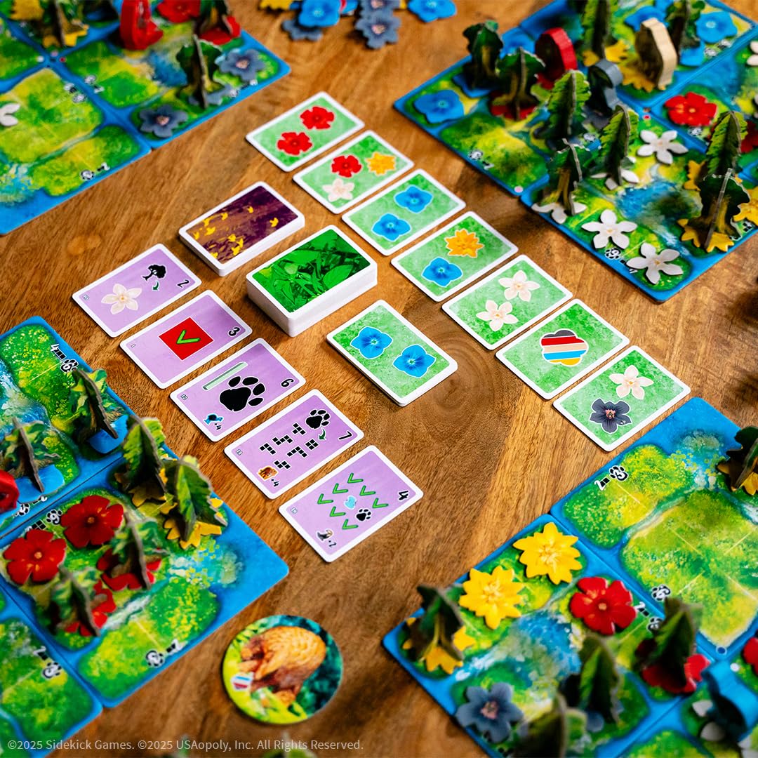 USAopoly HUTAN: Life in The Rainforest - Tile Placement Board Game - for Families & Friends - 1–4 Players | 30–45 Min | Age 8+ - English