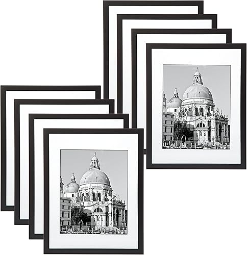 Paquete de 8 Marco flotante negro de 11 pulgadas x 14 pulgadas de Studio Décor