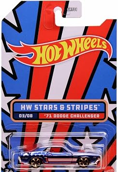 Hot Wheels 2022 - 71 Dodge Challenge - HW Stars & Stripes - 3/8