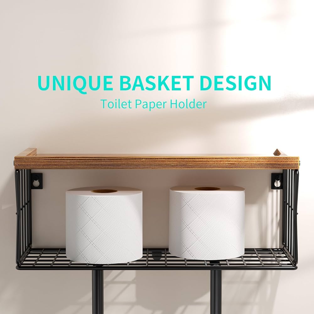 HapiRm Towel Rack Wall Mounted - Bathroom Rolled Bath Towel