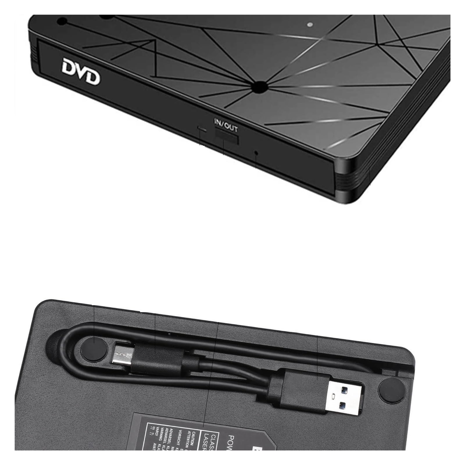 Unità Ottica Esterna For Computer USB 3.0 Masterizzatore DVD Mobile Universale Laptop Typec Unità Ottica Esterna Riproduzione Di CD