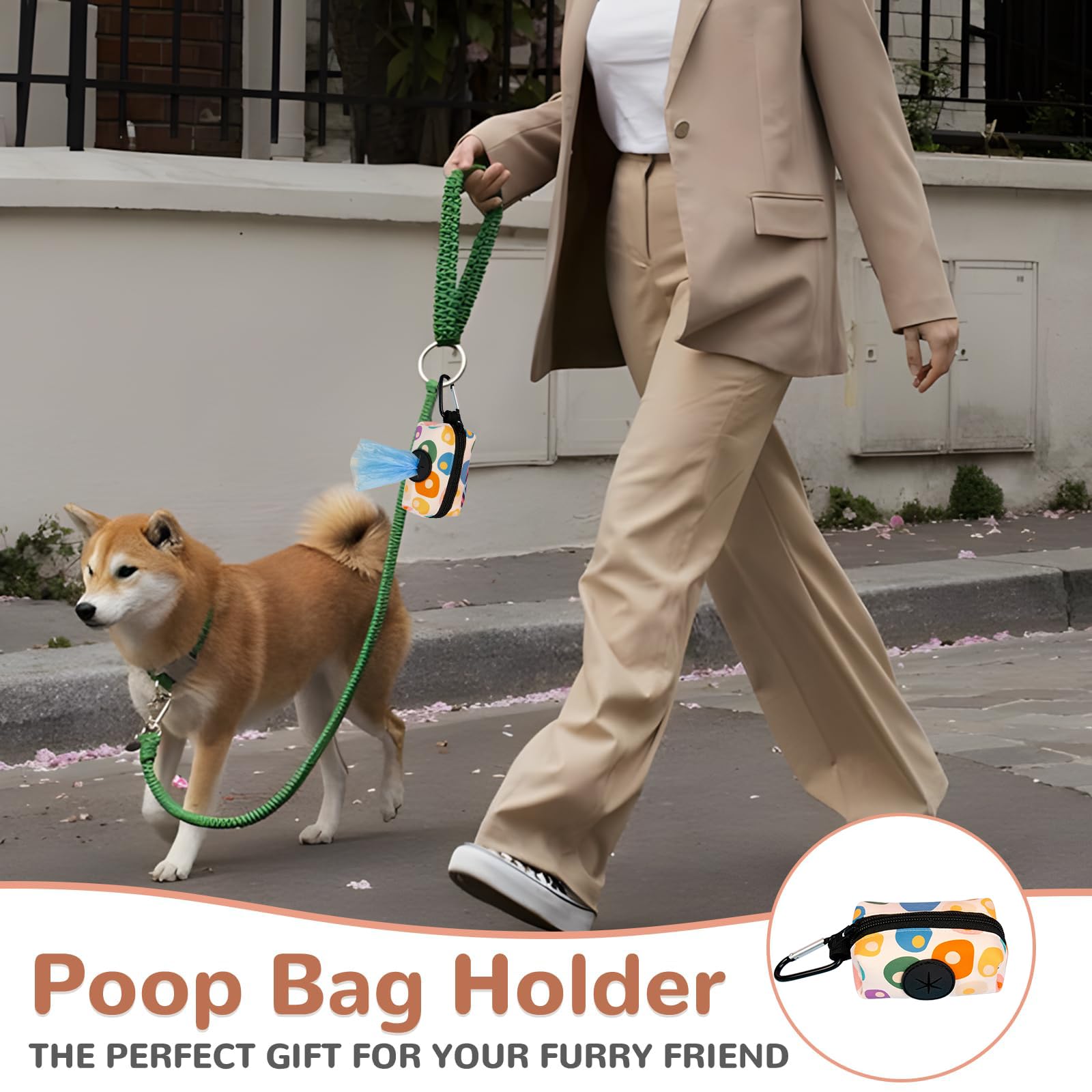 ICEMOOD Dog Poo Bag Holder With Easy Dispensing Hole - Image 3