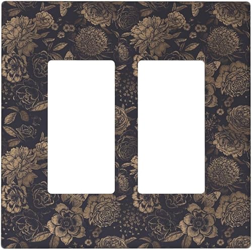 Miniatura 25 de Cubiertas Decorativas para Interruptor de Luz de Palanca Triple Retro Rojo Pulpo Monstruo Ola Marina Azul de 3 Segmentos Cubiertas de Placa de Pared