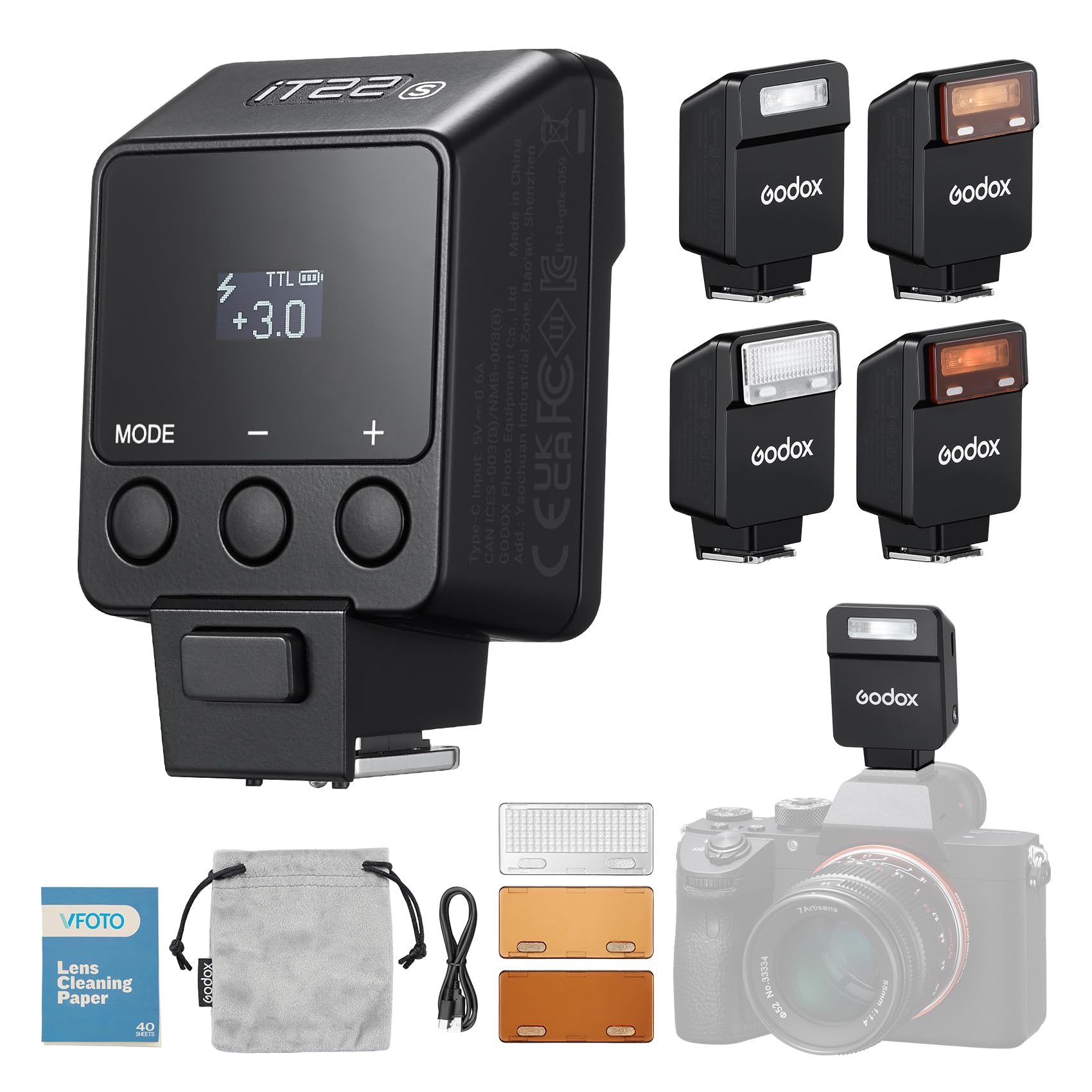 Amazon | 【GODOX正規代理店】Godox iT22 S カメラフラッシュ