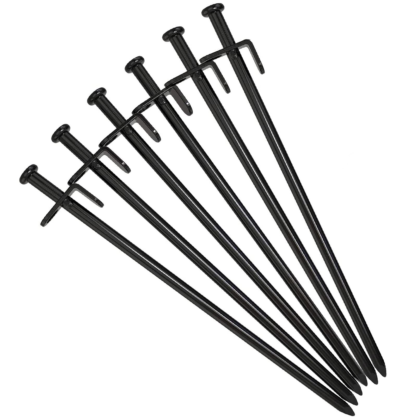 Buy Linwnil 6Pcs/ Pack Tent Stakes Heavy Duty, 12inches Tent Stakes
