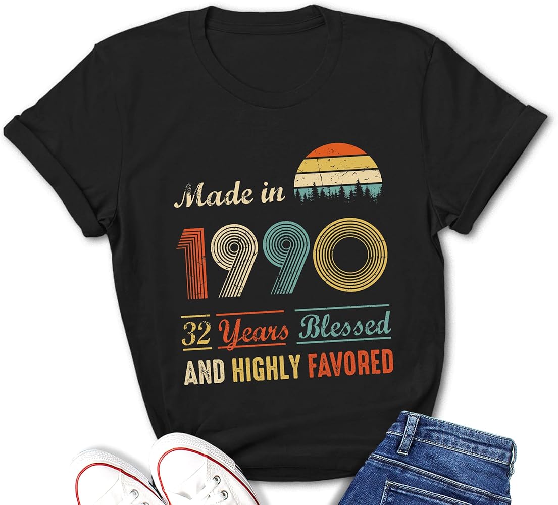 Vintage 1990 birthday shirt Clearance