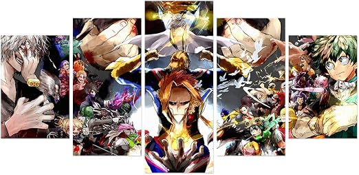 Amazon 僕のヒーローアカデミア ポスター 部屋装飾 日本のアニメ絵画 壁の装飾用 5枚 フレームなし インテリア オンライン通販 Amazon 僕のヒーローアカデミア ポスター 部屋装飾 日本のアニメ絵画 壁の装飾用 5枚 フレームなし インテリア オンライン通販