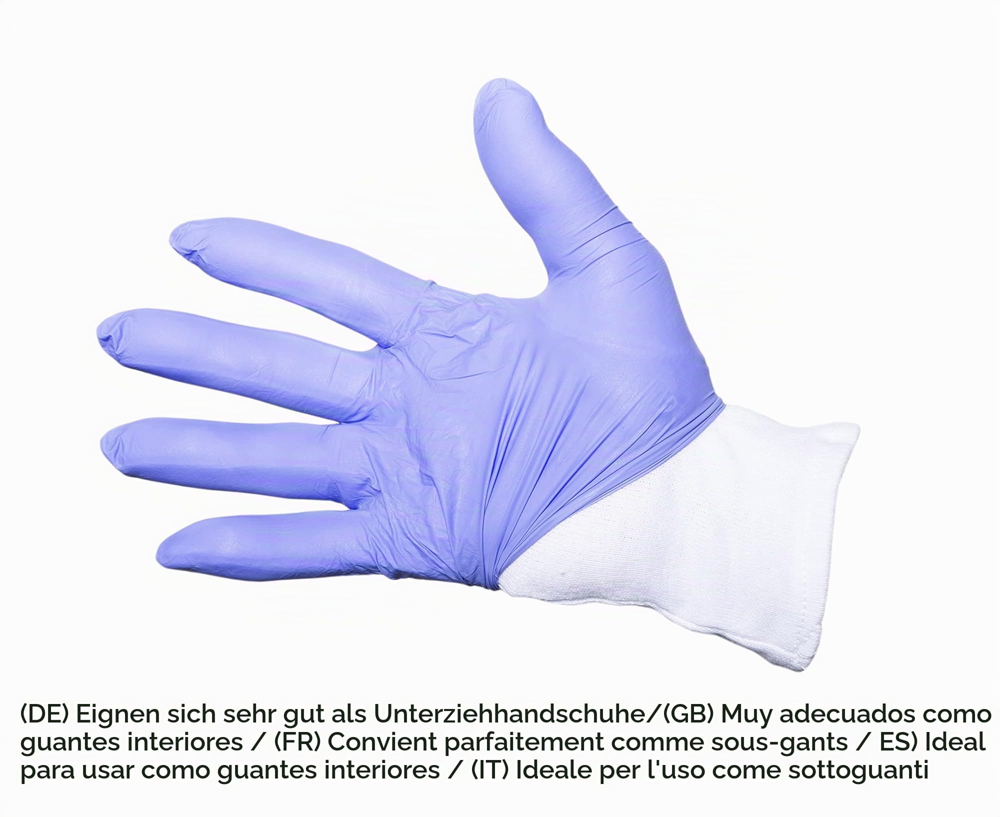 JAH guantes de algodón de doble capa – protección extra y confort para personas alérgicas, embalaje y manipulación