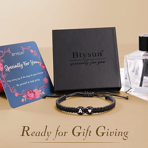 Miniatura 7 de Btysun Pulseras con iniciales para mujer, rellenos de calcetines para adolescentes, mejores amigas, regalos de cumpleaños, graduación, ajustable