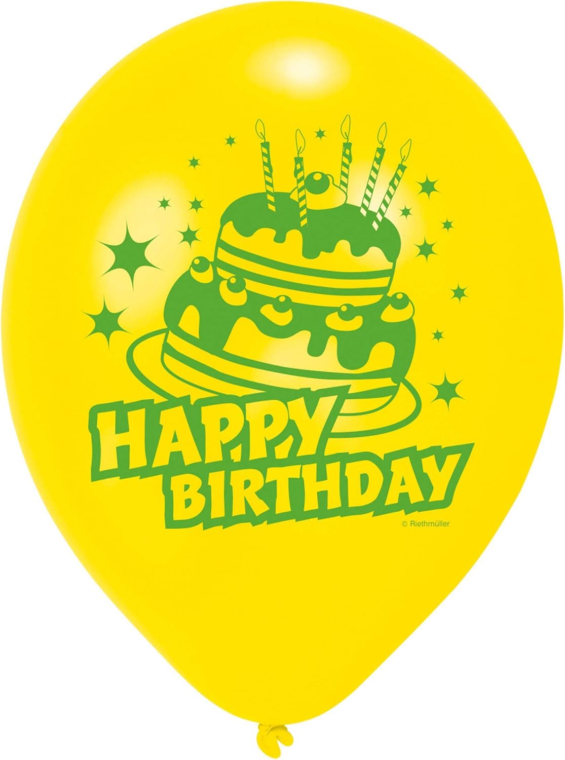 TIFANY 8013384.0 Multicolour Happy Birthday Balloon (Pack of 6, Multicolored, 8 Pouces - Image 3