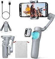Hohem iSteady X3 SE 3-Axis Gimbal Stabilizer for iPhone 16/15 & Android - Foldable Phone Stabilizer with Detachable Remote, AI Tracking, 11H Battery for Vlogging