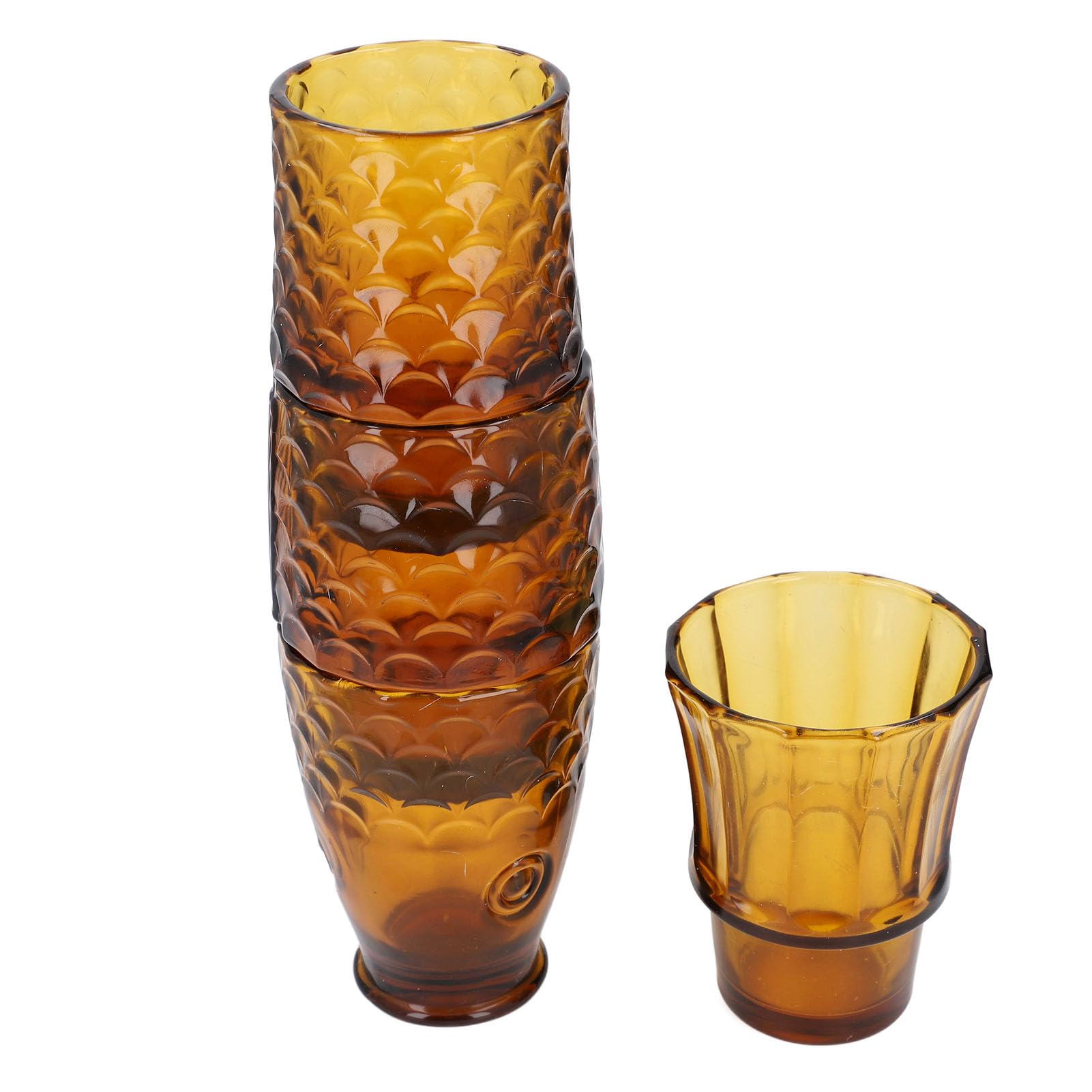 Fish Stackable Szklane kubki dekoracyjne szklanki do drinkingu do domu, baru, na imprezę