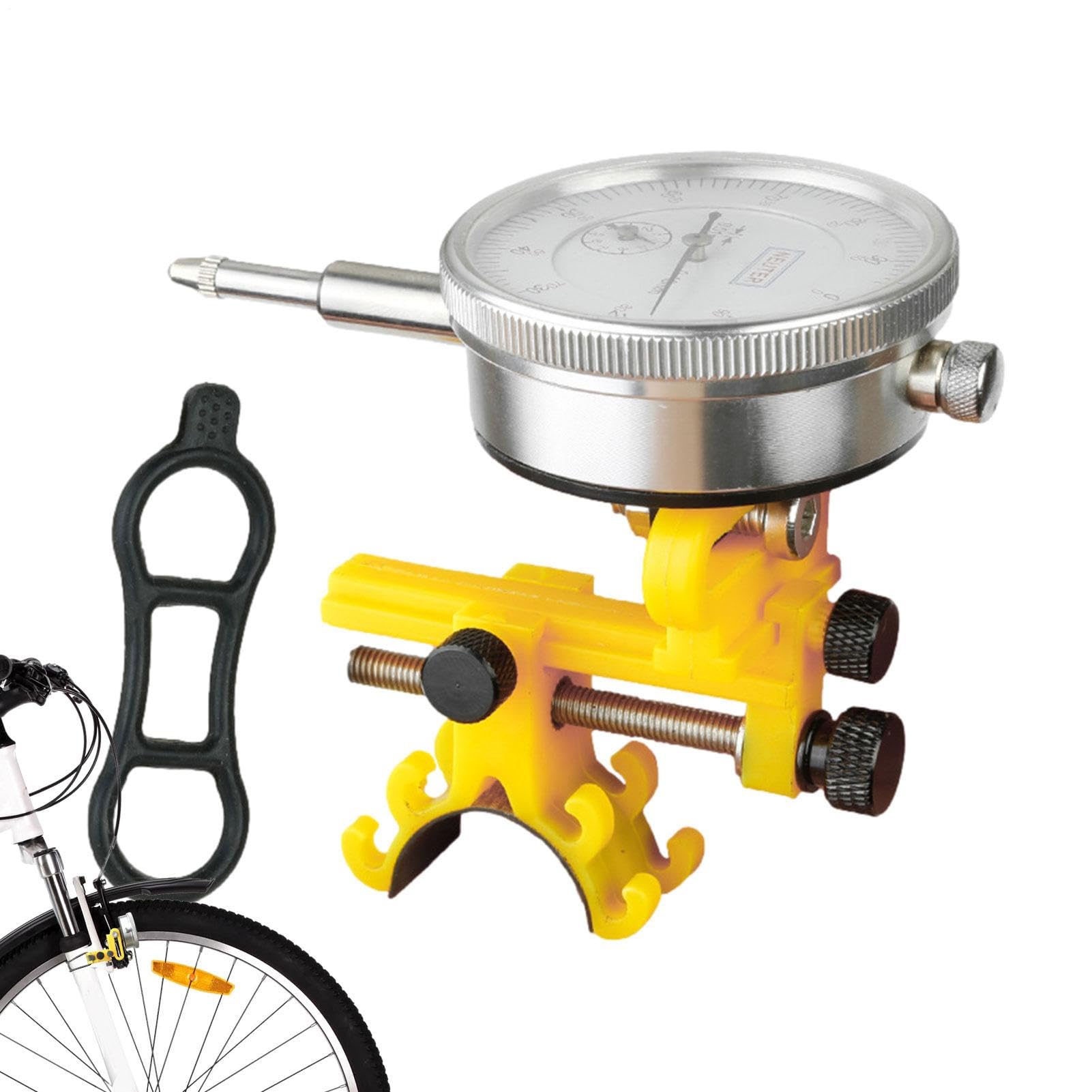 Jauge pour vélo - Support de centrage de roue de vélo - Outil de réglage des rayons de vélo - Outils de réglage de réparation de vélo - Accessoires de vélo pour la plupart des cadres de vélo