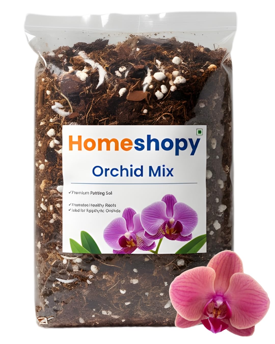 HOMESHOPY Orchid Mix1Kg for Orchid Plants Ready to Use Orchid Potting Mixture-image-5