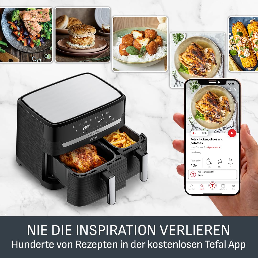 Tefal Dual Easy Fry Friteuse à Air Chaud Double Chambre Ansicht 5