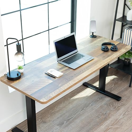 Vista 203 de VIVO DESK-TOP60G - Mesa universal de una pieza de 60 x 24 pulgadas, color gris oscuro, para marcos de escritorio estándar y sentados a pie, altura