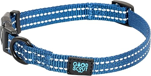 Good Scout Collar de perro resistente para cachorros y perros adultos, ladrillo, mediano