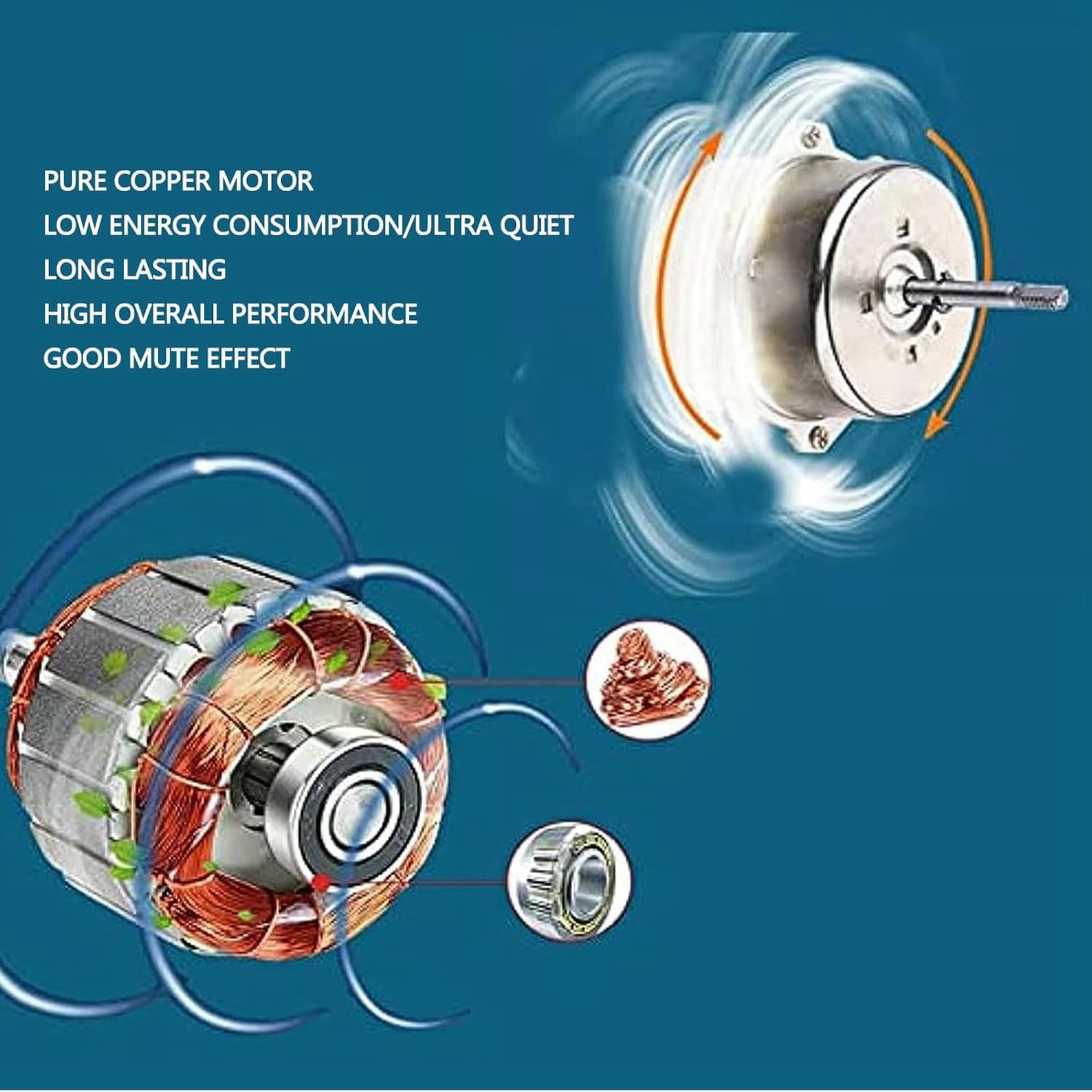 Ventilatore elettrico per camino, 100 W, per ventilazione domestica del tetto, sistema efficiente di rimozione del fumo