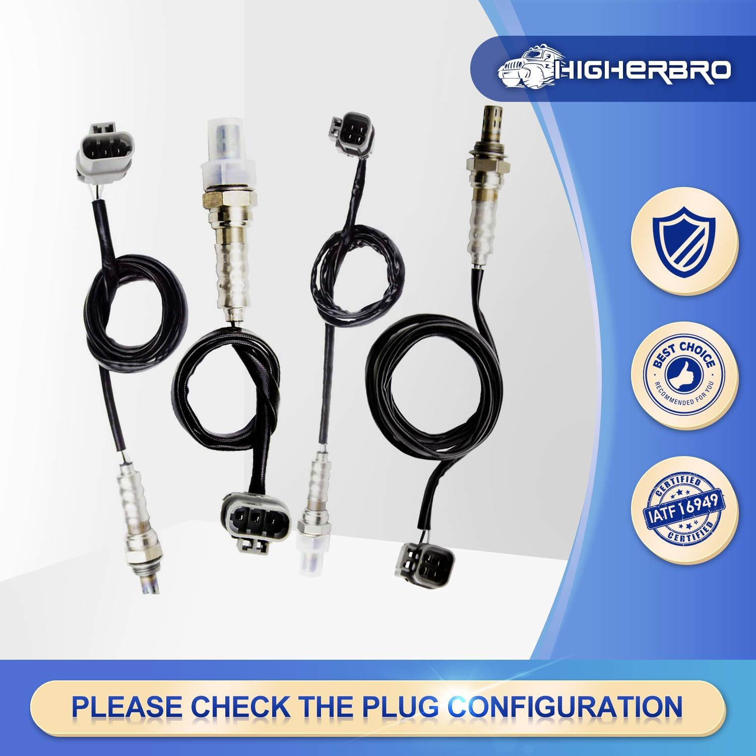 4 Oxygen O2 Sensor 1 & 2 Kits for 1996-2000 Nissan Pathfinder Infiniti Qx4 3.3L; 1999-2003 Nissan Frontier/Xterra 3.3L Upstream +Downstream