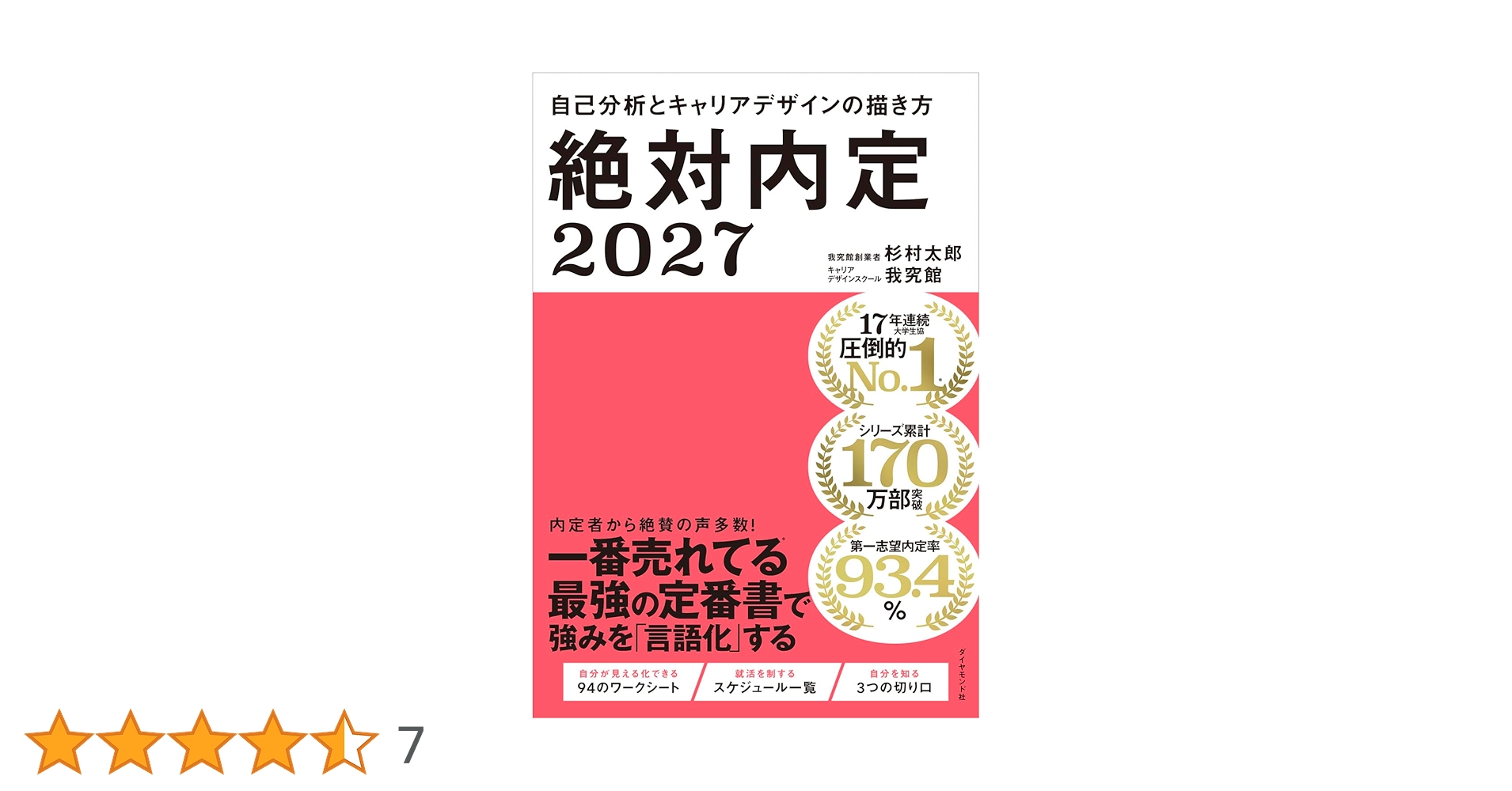 絶対内定シリーズ　9冊セット 絶対内定2027 自己分析とキャリアデザインの描き方 | 杉村 太郎
