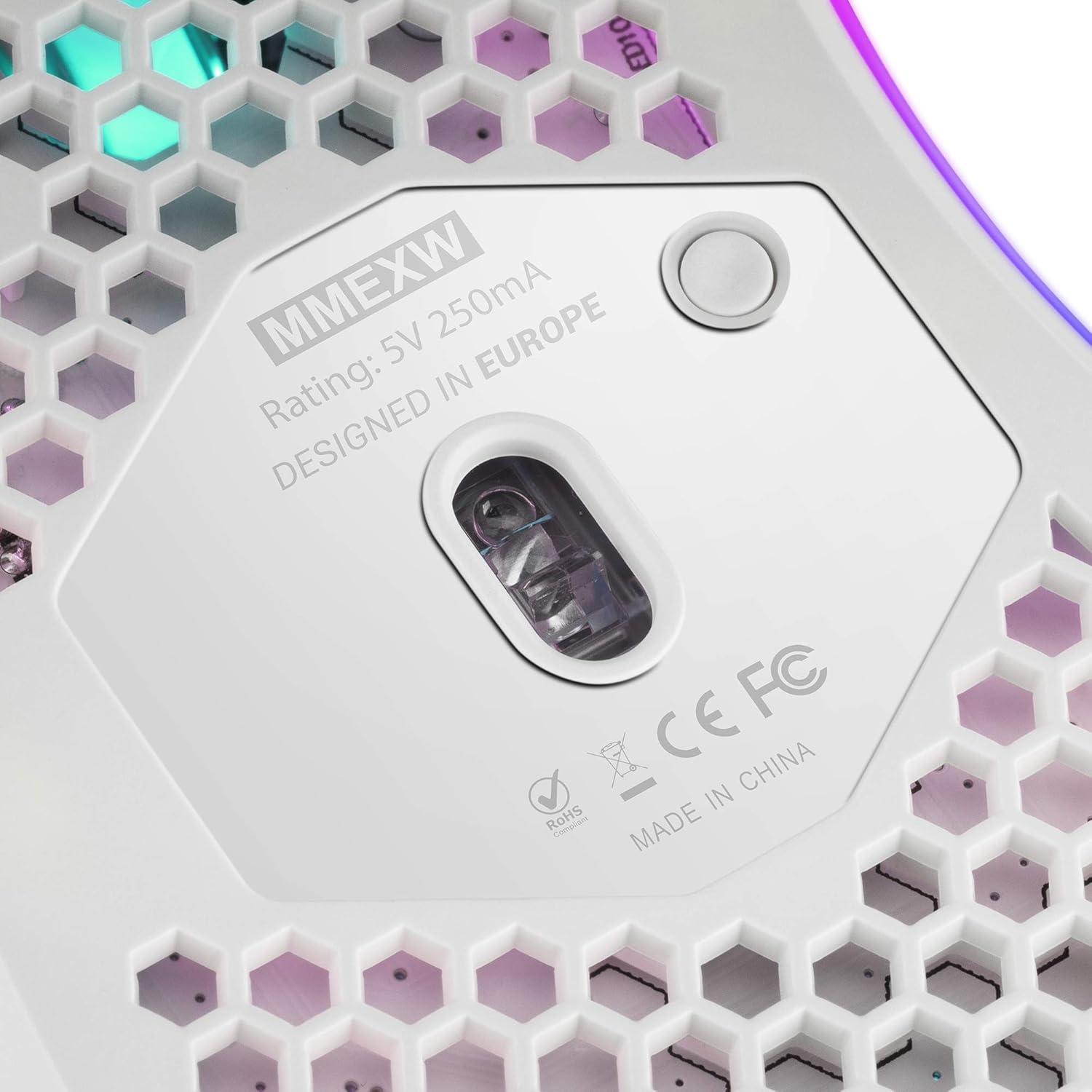 Mars Gaming MMEX, Ratón Gaming Premium 32000 dpi, Sensor PixArt 3389PRO, Switches Ópticos Ultra Rápidos, Diseño Hive Ultraligero 75g, RGB Chroma, 7 Botones, Software, Blanco 7