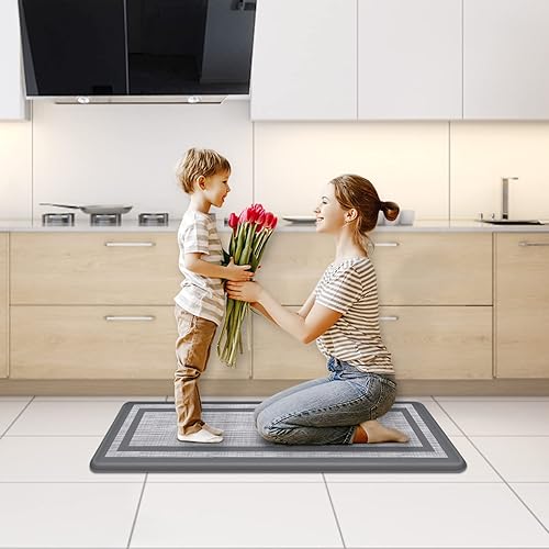 Miniatura 6 de Mattitude Tapete de cocina y alfombras acolchadas de cocina 173 x 28 pulgadas antideslizante impermeable tapete ergonómico cómodo para cocina hogar